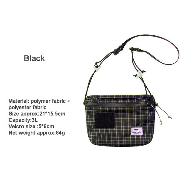 NatureHike ZT -12 Mia Messenger Bag - Black (3L)