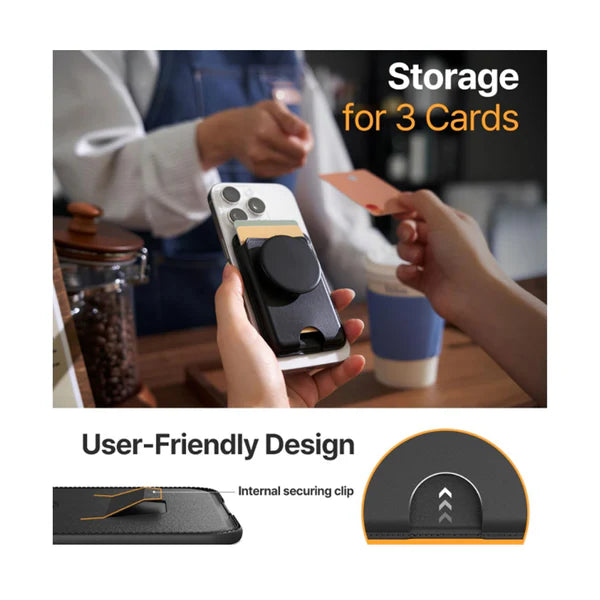 Sinjimoru M-Tap Tok Grip Wallet (Black)