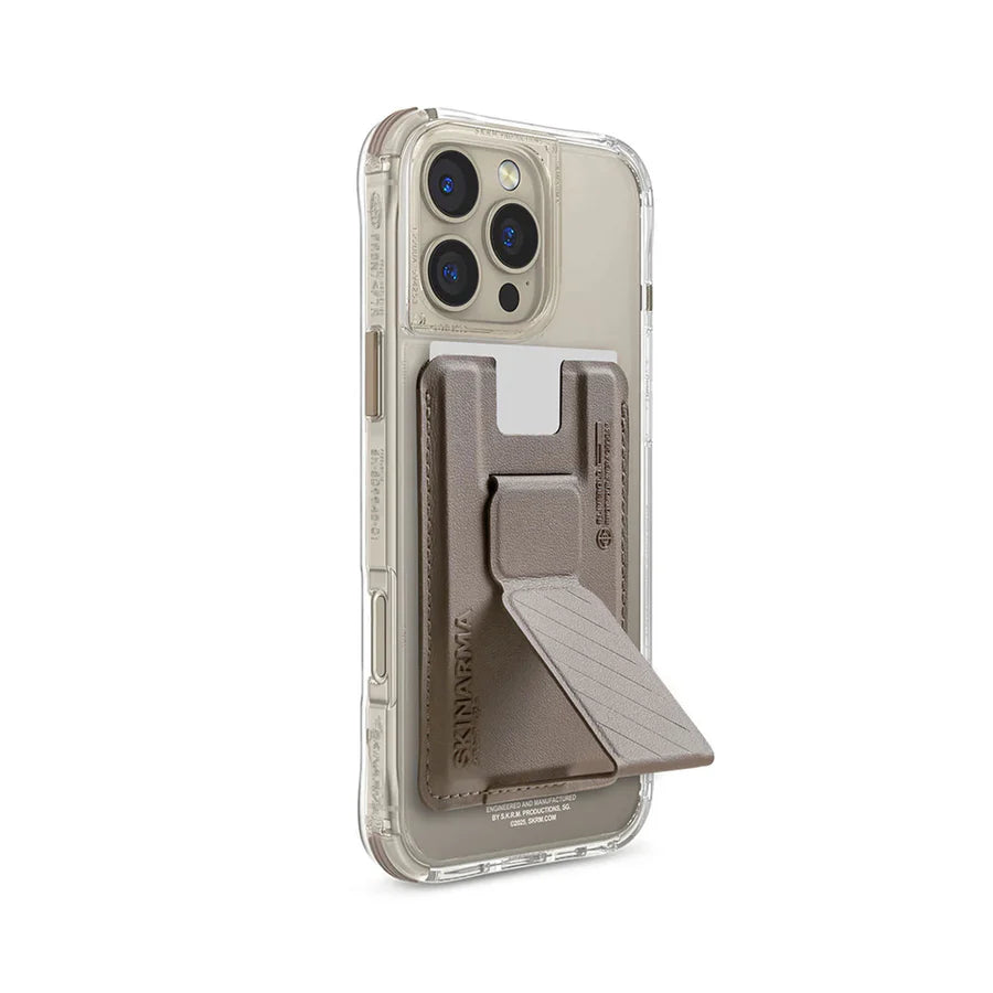 Skinarma Iphone 16 Pro Max Saido Magsafe Charge Case with Card Holder - Champagne