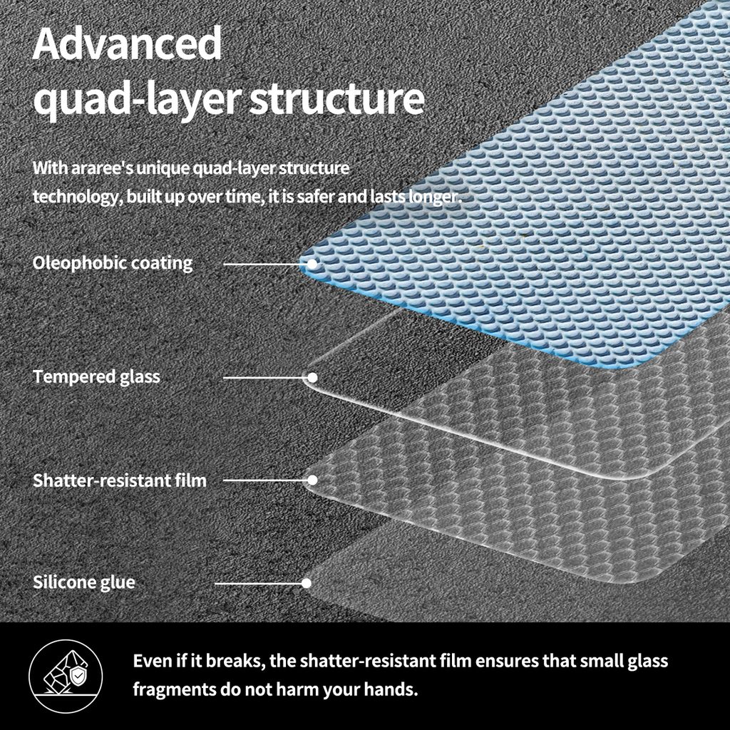 Araree Core Glass Screen Protector For Samsung Galaxy S26 Ultra -Clear