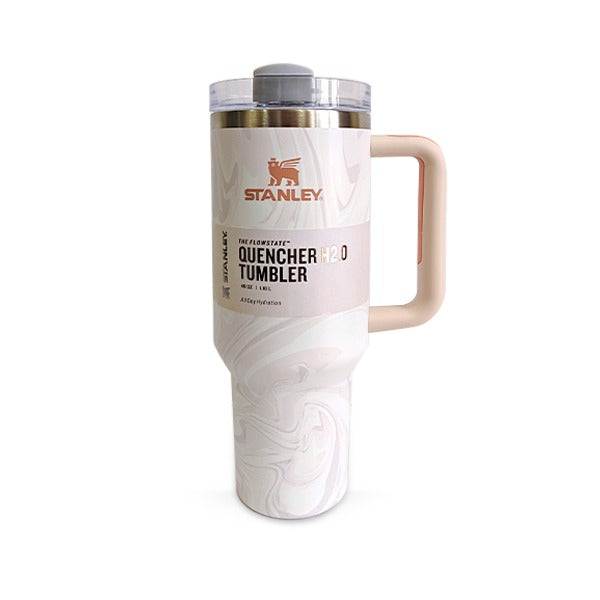 ستانلي كوينشر تامبلر 40 أونصة وردي أحمر - غطاء شفاف (النسخة العالمية) 