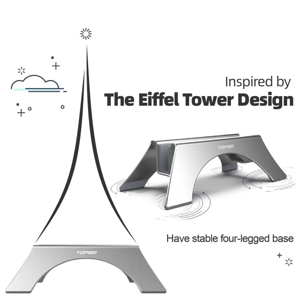 حامل الكمبيوتر المحمول العمودي Topgo