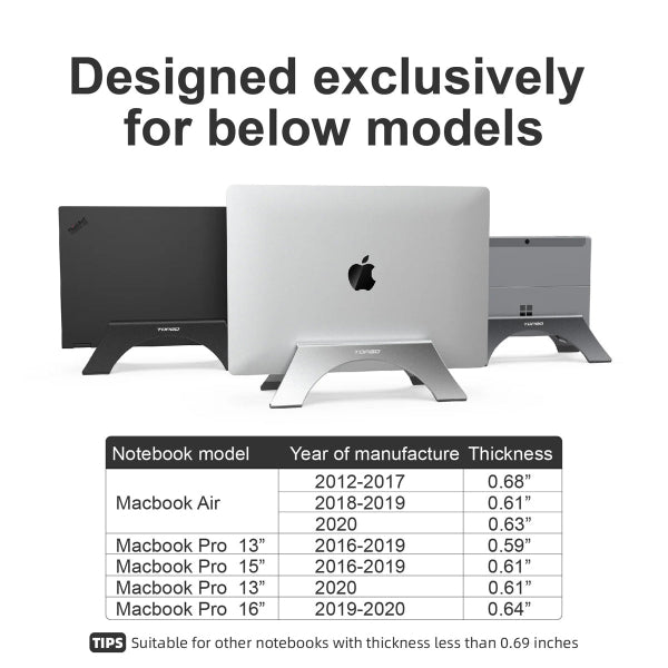 حامل الكمبيوتر المحمول العمودي Topgo