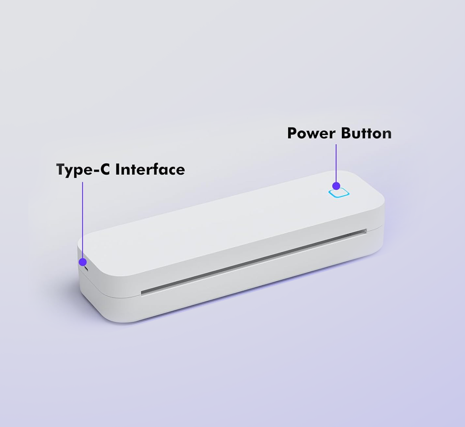 D80 A4 THERMAL PRINTER (WHITE)