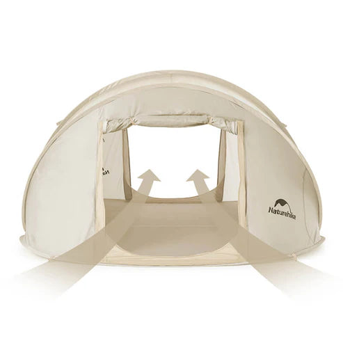 Naturehike 3-4 hand pop up automatic tent - Cream (280*200*120)
