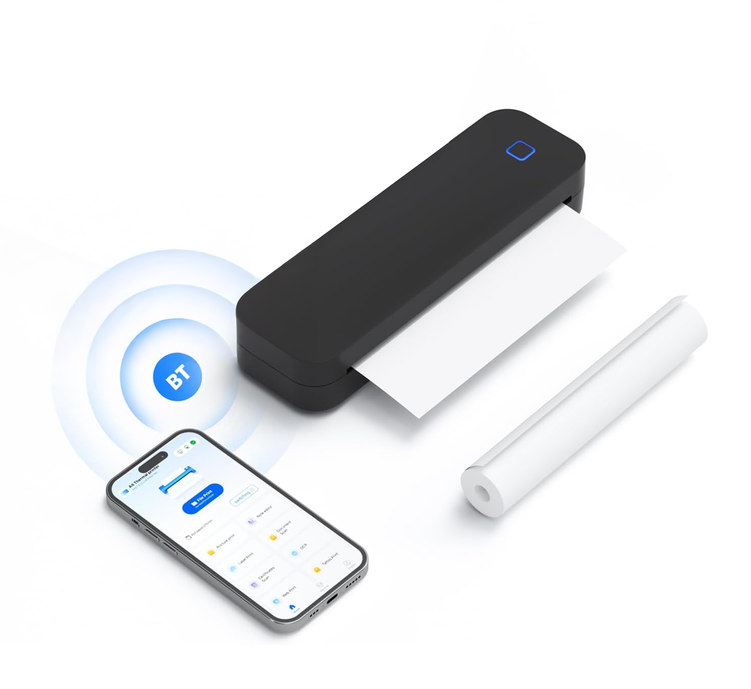 D80 A4 THERMAL PRINTER (BLACK)