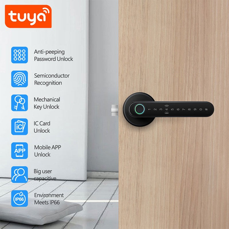 Tuya Smart Door Lock | Fingerprint, Password, Card, App & Key Access