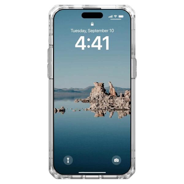 Uag Iphone 15 Pro Plyo Magsafe Case-Ice / Silver