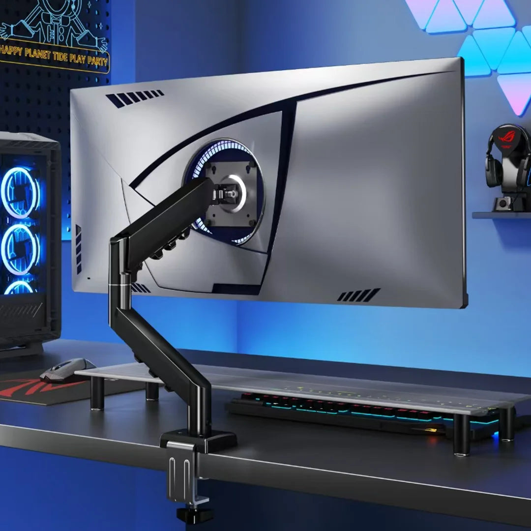 Pawa Single Gas Spring Computer Arm with 360 Rotation