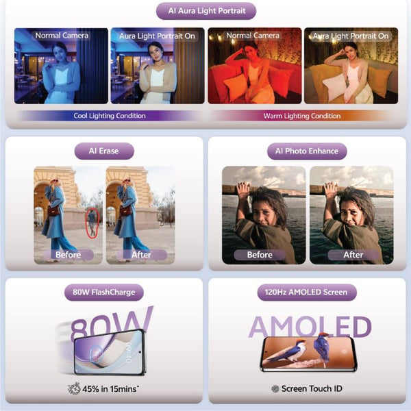 vivo V40 LITE 5G 256GB | 12GB + 12GB Titanium Silver