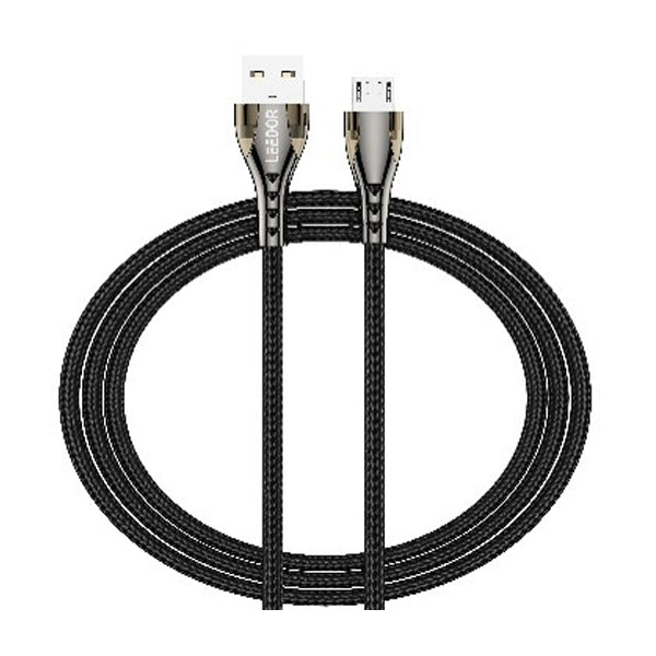 Leedor Zinc Alloy 3.0A Fast Charge Data Cable 1M USB To Lightning/Type-C