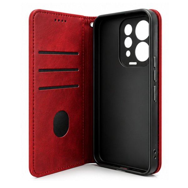 iEngage Vivo V70 Book Case(Red)