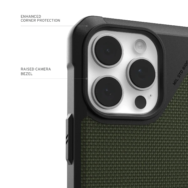 UAG iPhone 16 Pro Max Magsafe Metropolis LT Case Kevlar Olive