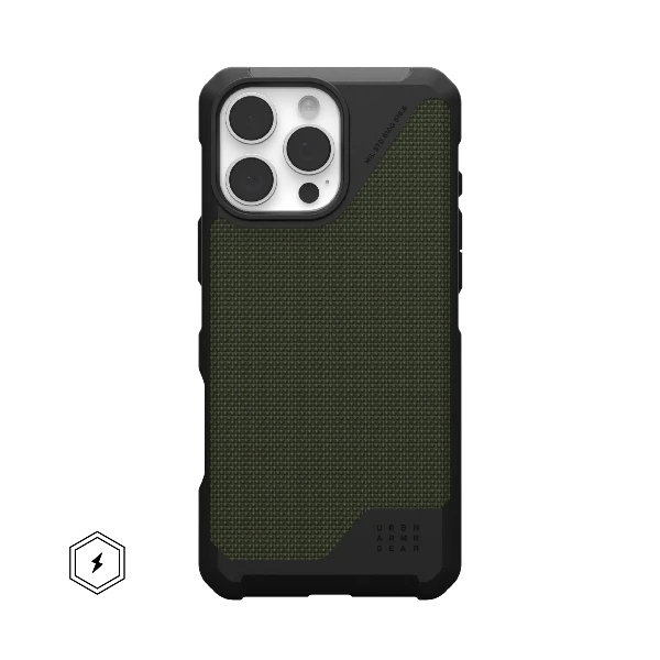 Uag Iphone 16 Pro Max Magsafe Metropolis Lt Case Kevlar Olive