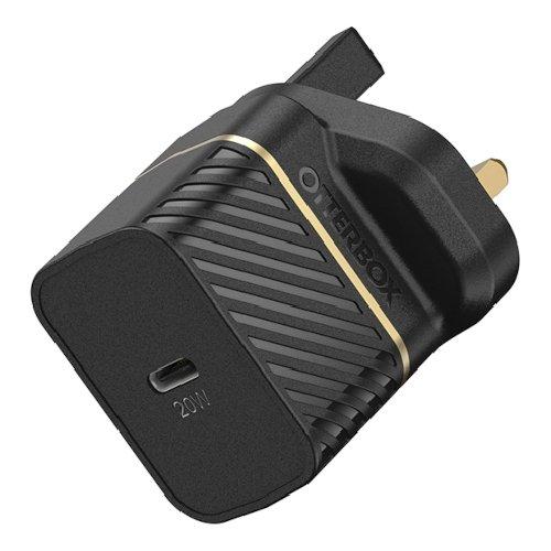 Otterbox 20W Wall Charger/Adapter with USB-C Cable Black