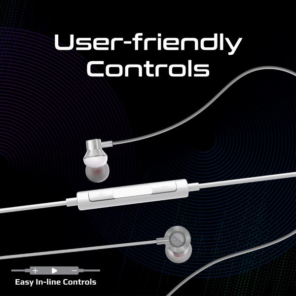 Promate Vibe-LT Lightning Connector Earphones with Microphone - White - TJRJL9I