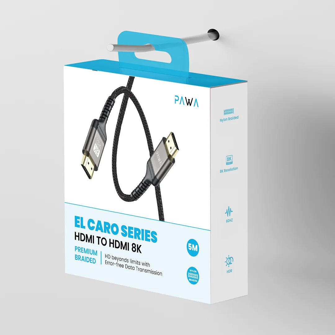 Pawa El-Caro Series Braided HDMI to HDMI 8K Cable 2M