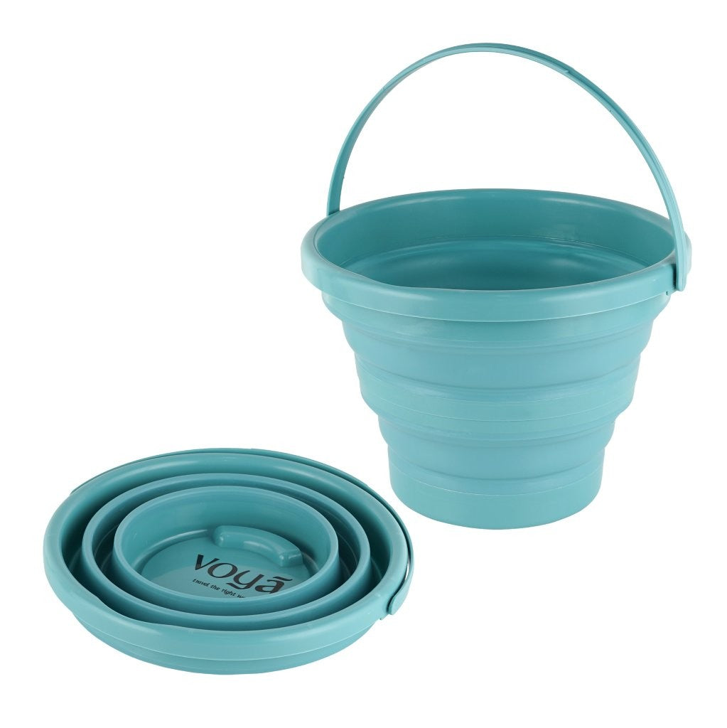 Voya 10L Folding Bucket - Green