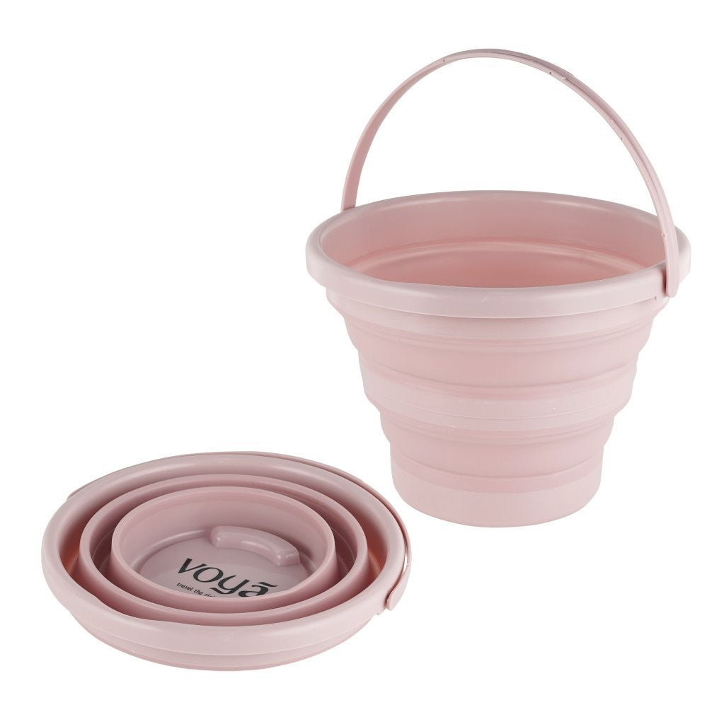 Voya 5L Folding Bucket - Pink
