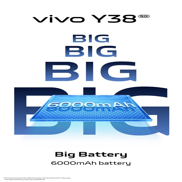 vivo Y38 5G 256GB | 8GB+8GB  PACIFIC BLUE