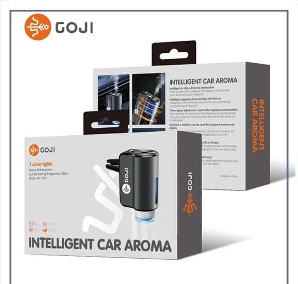 Goji Intelligent Car Aroma Diffuser With 3 Fragrance And 7 Color Light