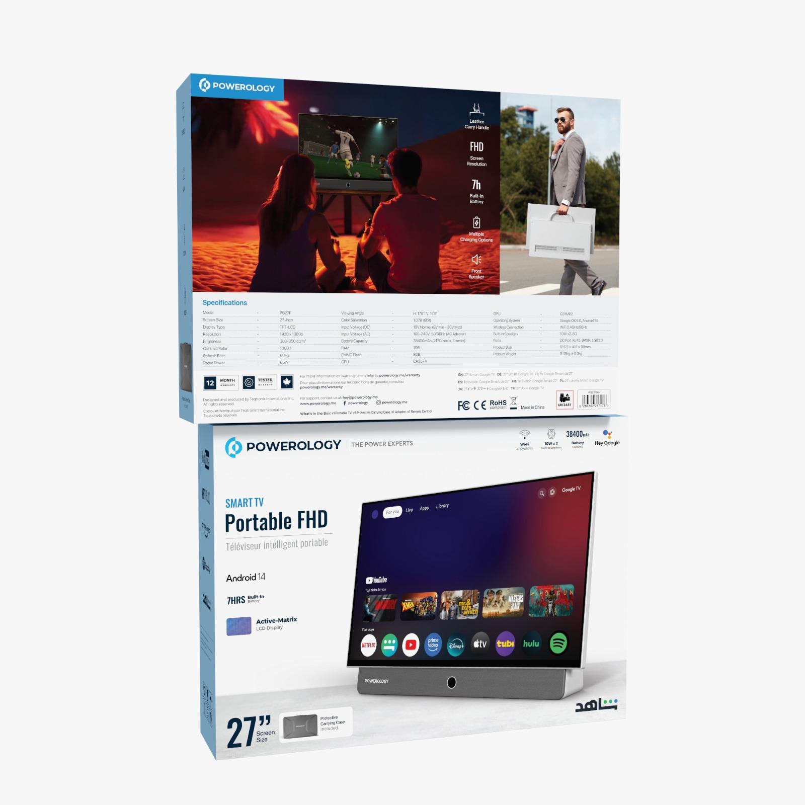 Powerology Portable FHD Smart TV 