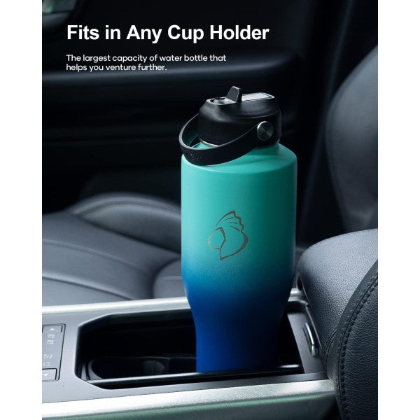 Buzio Trophy Series Water Bottle for Car 1.2L -  Caribbean Blue