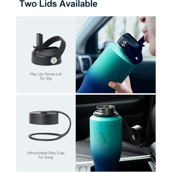 Buzio Trophy Series Water Bottle for Car 1.2L -  Caribbean Blue