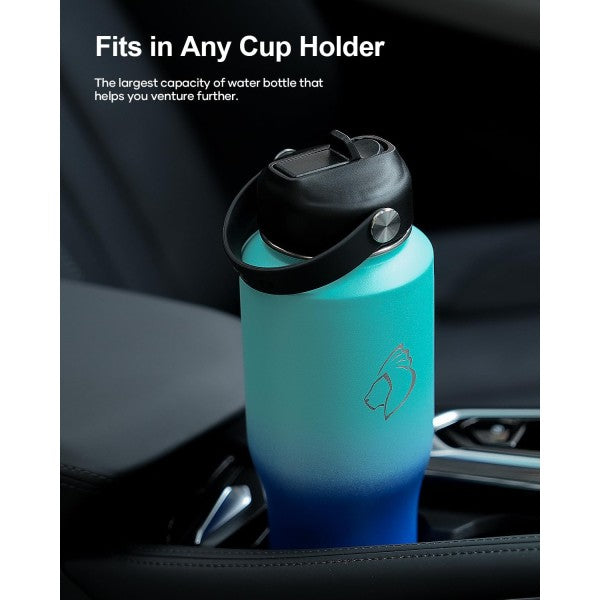Buzio Trophy Series Water Bottle for Car 1L - Caribbean Blue