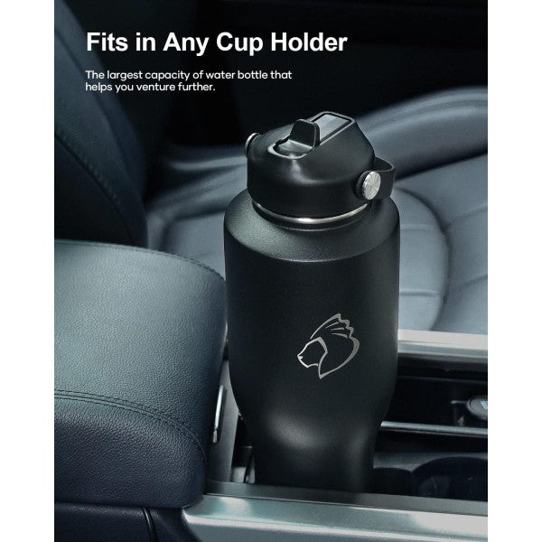 Buzio Trophy Series Water Bottle for Car 1L - Black