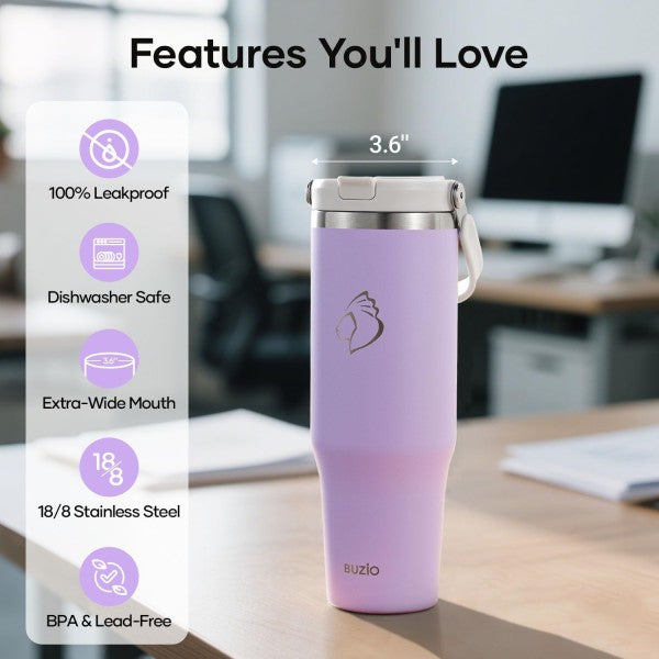 Buzio Swing Series Insulated Tumbler 1L - Purple