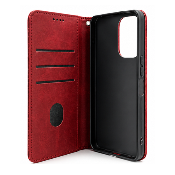 iEngage Vivo Y21 Book Case(Red)