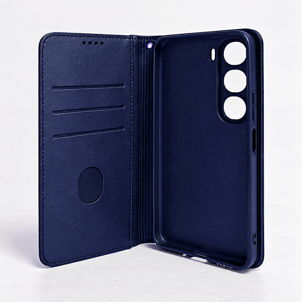 iEngage Vivo Y31 Book Case(Navy Blue)