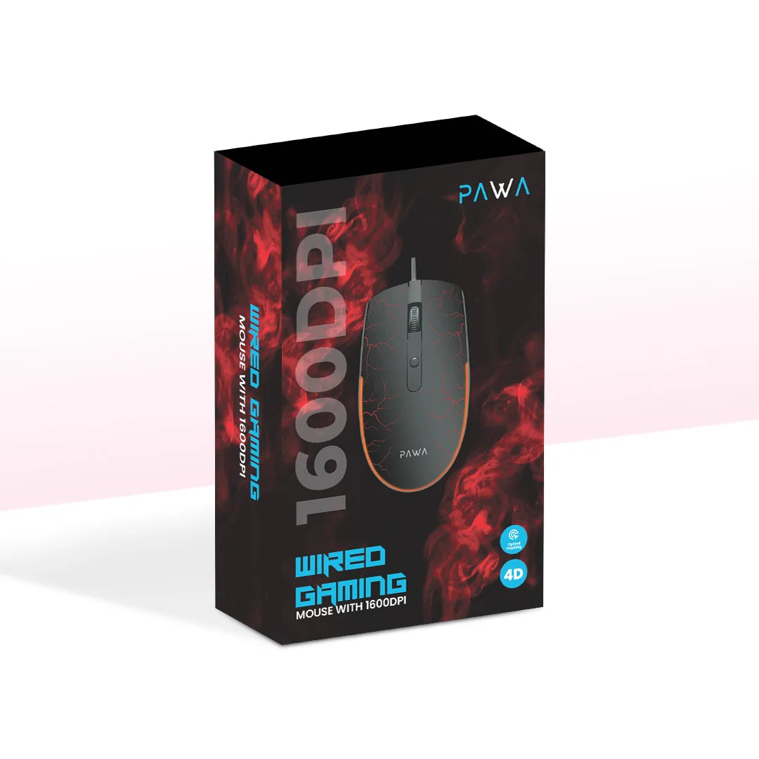 Pawa Wired Gaming Mouse with 1600dpi