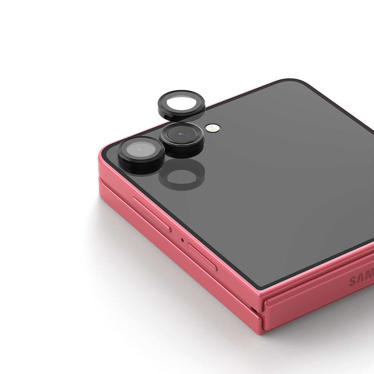 Araraee Camera Lense Ring Protection For Samsung Galaxy Z Flip 7 - Clear