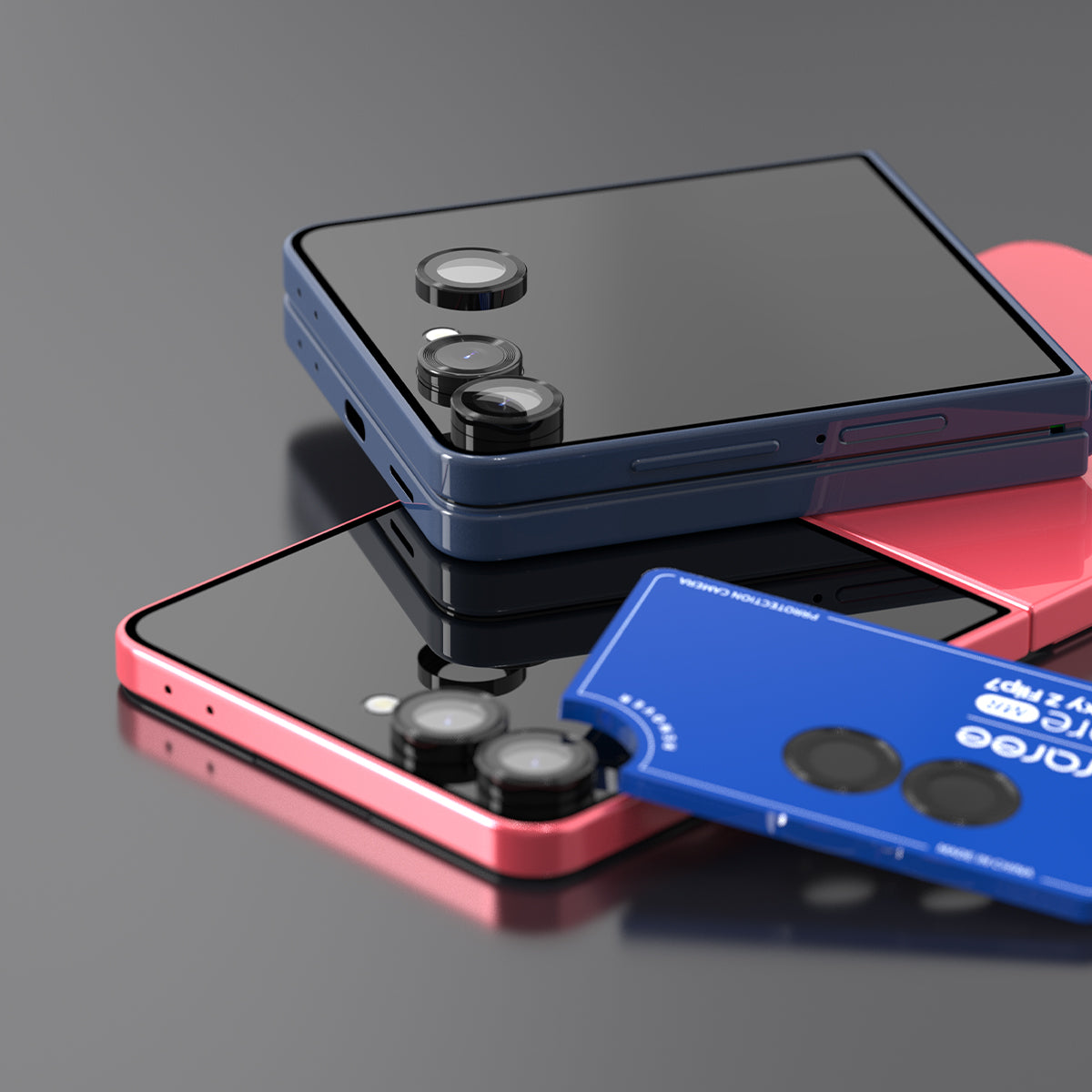 Araraee Camera Lense Ring Protection For Samsung Galaxy Z Flip 7 - Clear