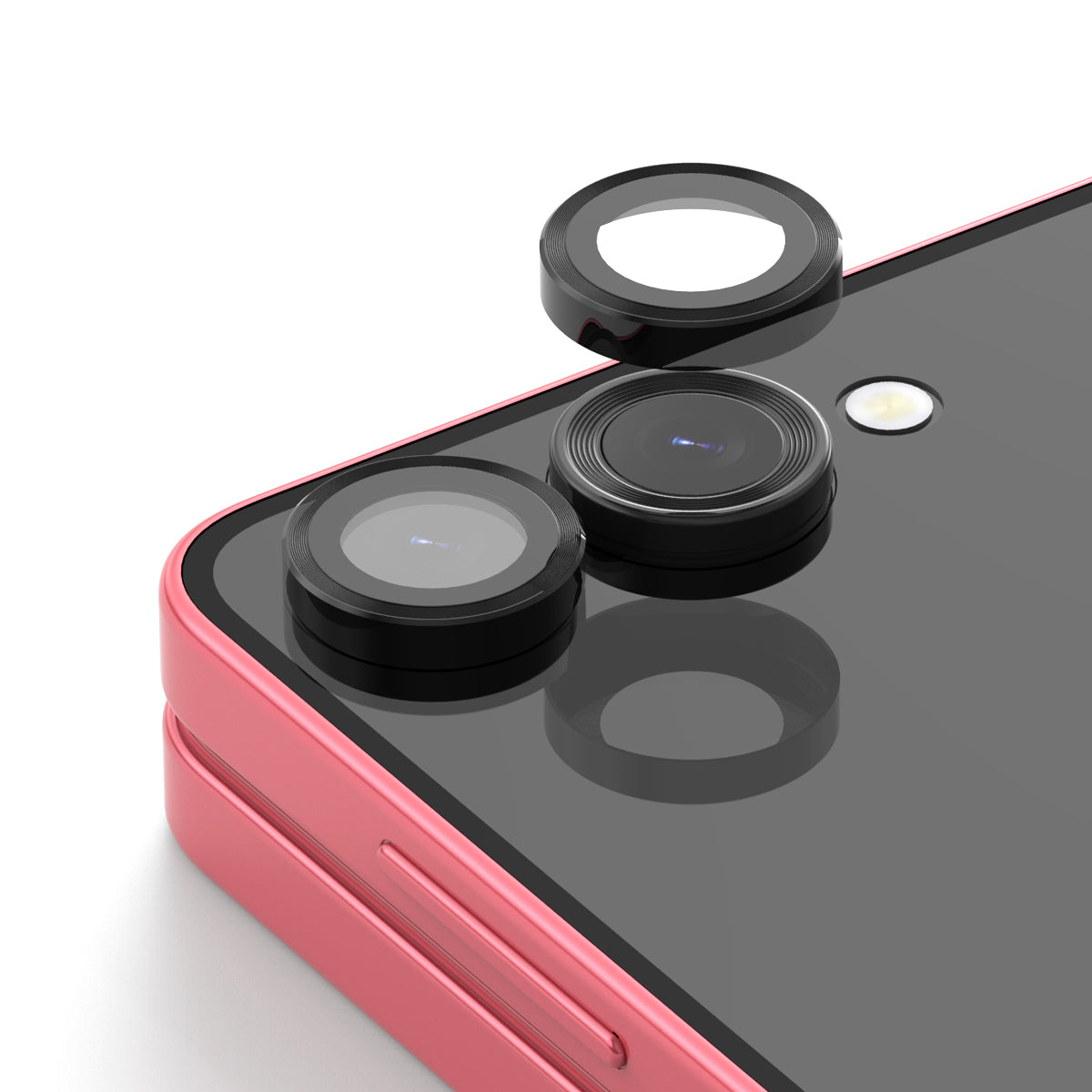 Araraee Camera Lense Ring Protection For Samsung Galaxy Z Flip 7 - Clear