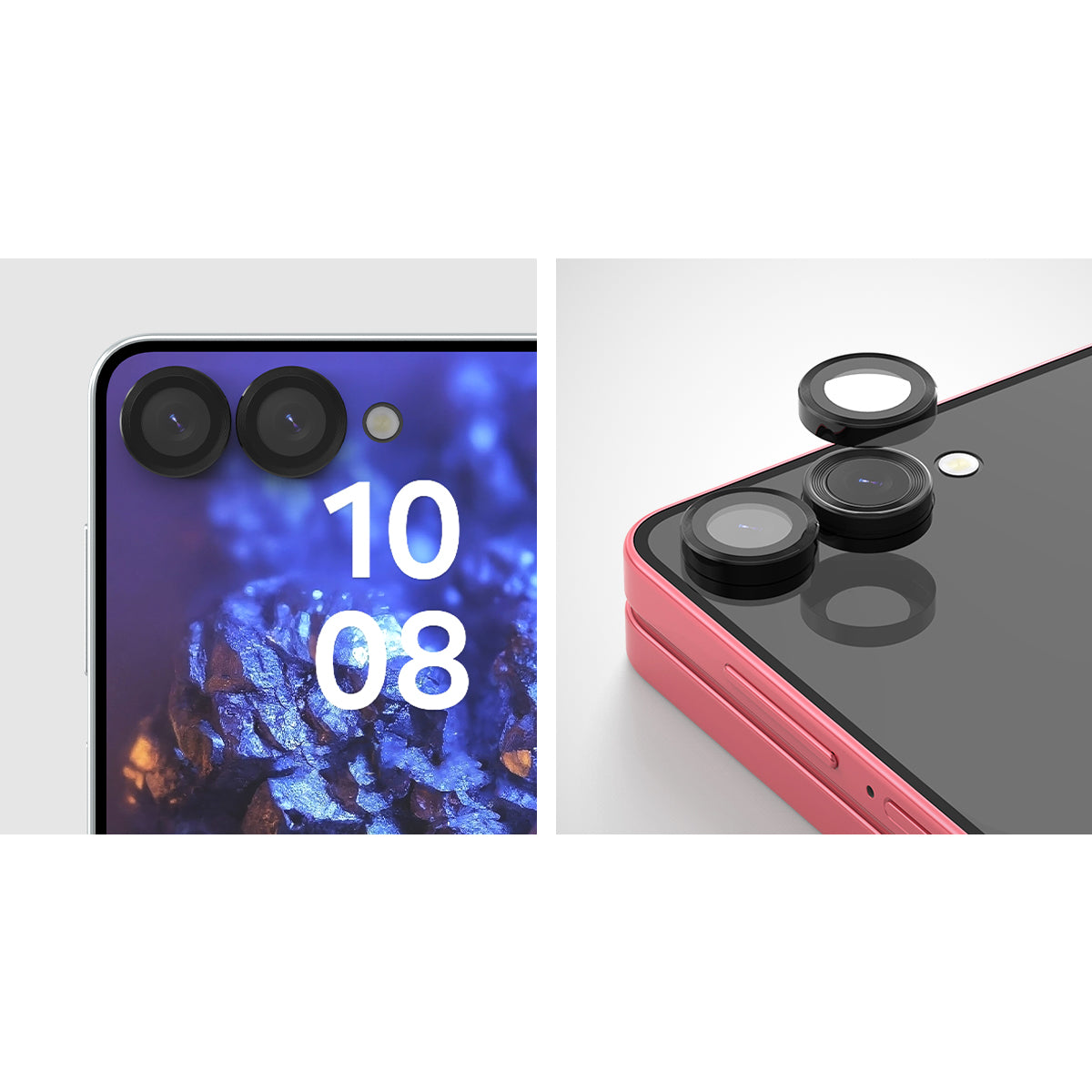 Araraee Camera Lense Ring Protection For Samsung Galaxy Z Flip 7 - Clear