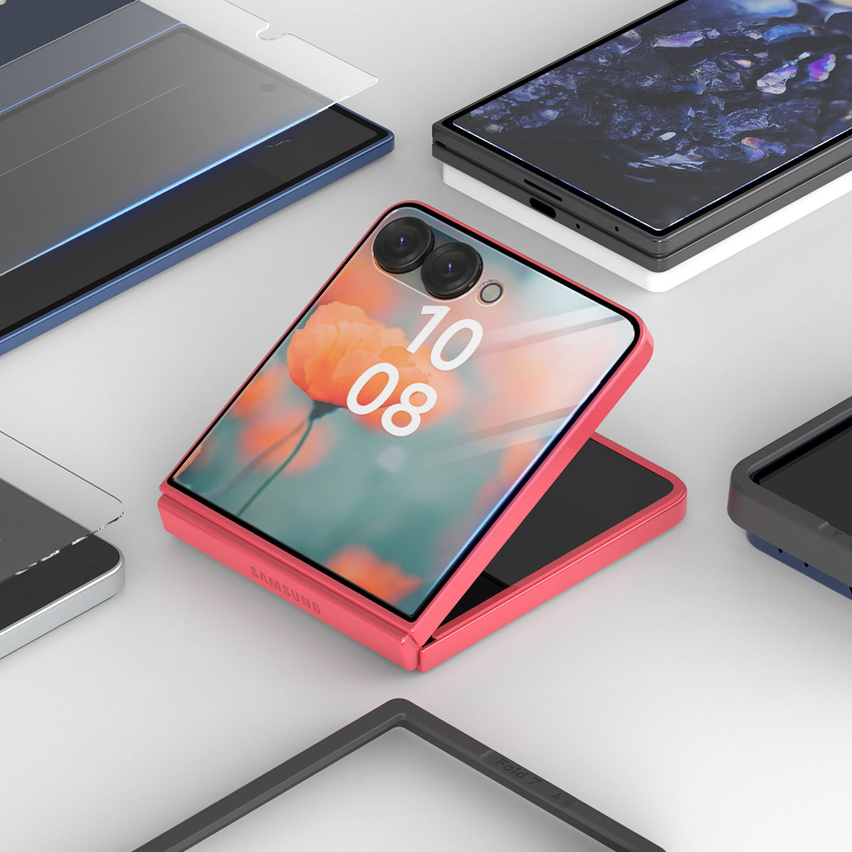 Araree Core Front Screen Tempered Glass For Samsung Galaxy Z Flip 7 - Clear (1 Pcs)