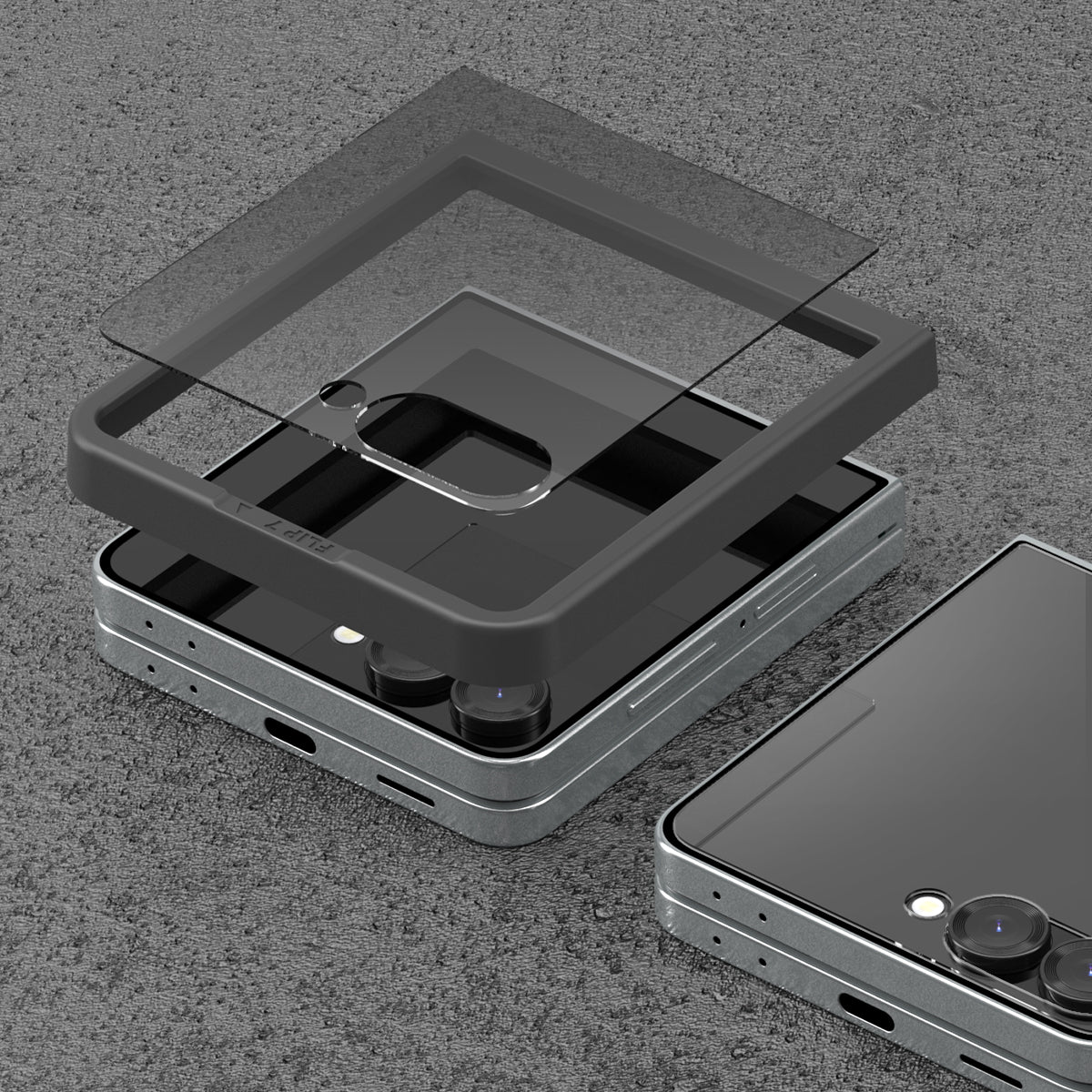 Araree Core Front Screen Tempered Glass For Samsung Galaxy Z Flip 7 - Privacy (1 Pcs)