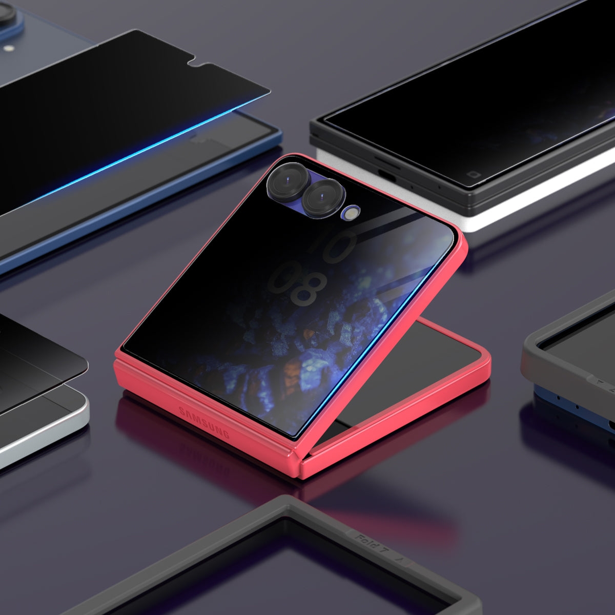 Araree Core Front Screen Tempered Glass For Samsung Galaxy Z Flip 7 - Privacy (1 Pcs)