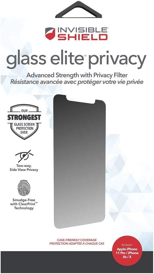 ZAGG Invisible Glass Elite Privacy Screen Protector for iPhone 11 Pro