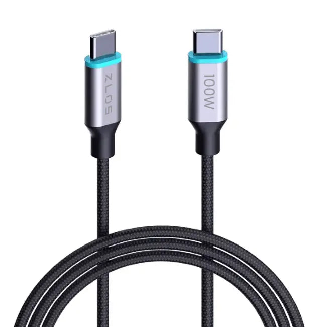 ZLOS 100W USB-C to USB-C Cable Full Protocol Super Fast Charging