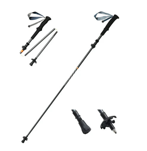 Naturehike Gale ULCarbon- Aluminu- Adjustable Folding  - Deep Space Gray (115-135CM)