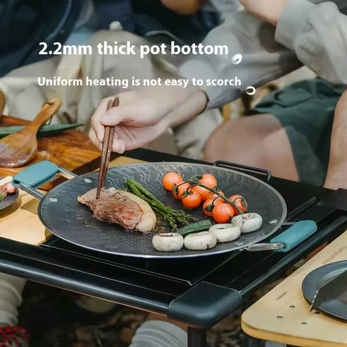 Naturehike Stainless Steel Baking Pan -  Black (Big Size) (34*34)