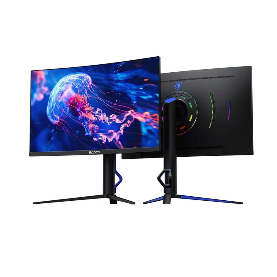 Sades BX-Jellyfish 27 Inch FHD HDMI 2.1 280Hz 0.5ms Curved Gaming Monitor - Black