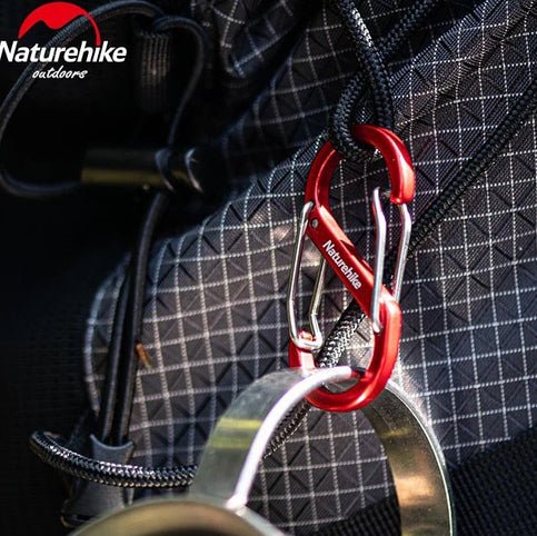 Naturehike S Type Aluminum Alloy Hook - Red 2PCs (Medium)
