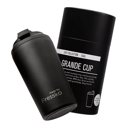 Fressko Grande 475ml / 16oz Cup - Stainless Steel - Coal