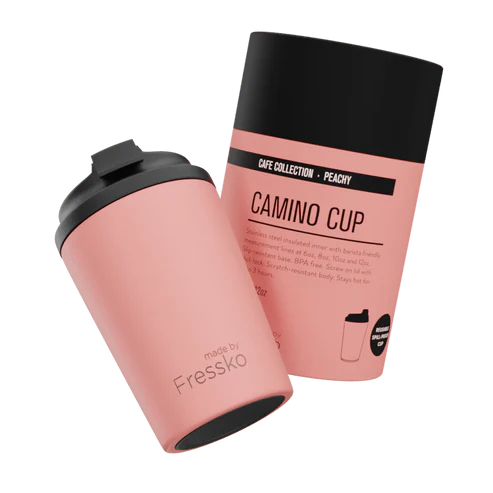 Fressko Camino 340ml / 12oz Cup - Stainless Steel - Peachy