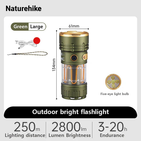 Naturehike Little Monster Outdoor Flashlight - Green (L)